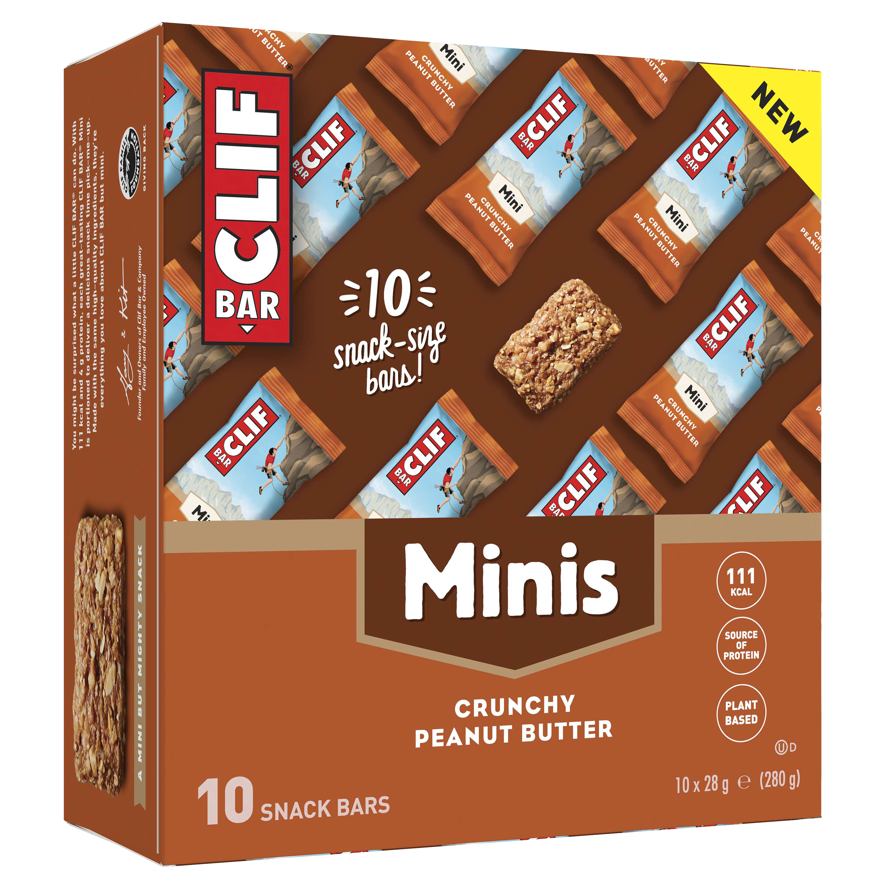 CLIF Bar Mini Energieriegel MHD 20.02.2024 Crunchy Peanut Butter 10 x 28 Gramm