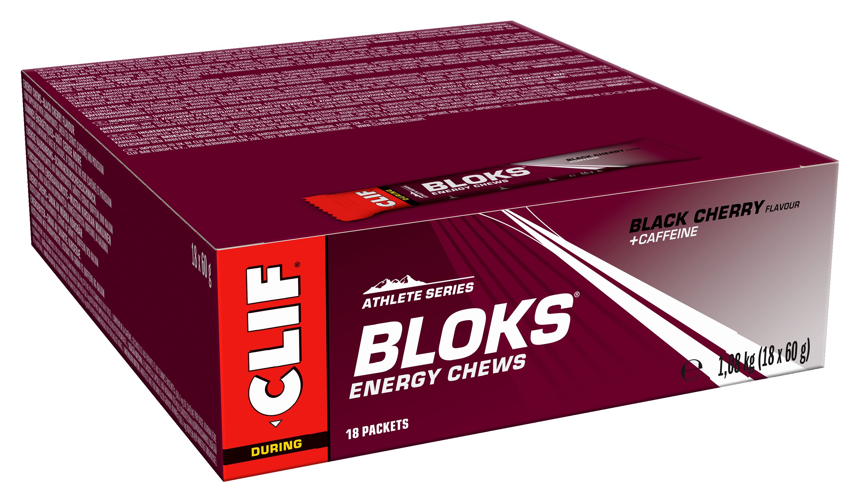 CLIF Bloks Fruchtgummis 18-er MHD 28.01.2024 Black Cherry Kirsche