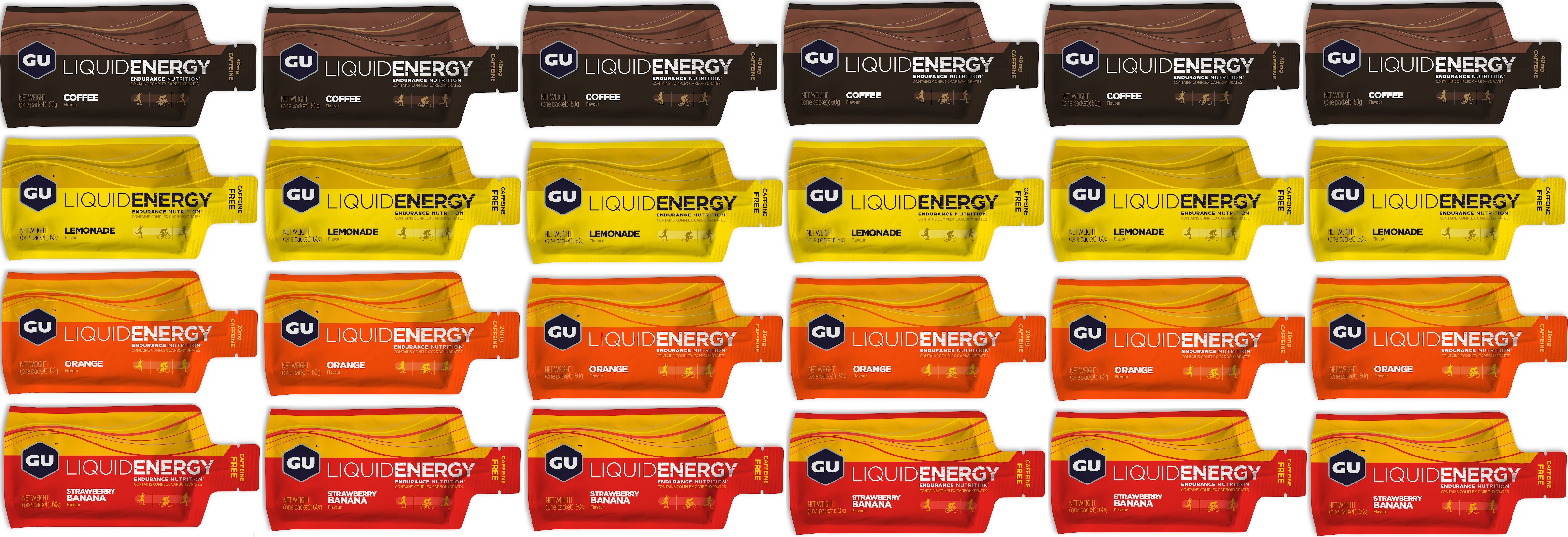 Liquid Energy Gel 24-er Mixpaket