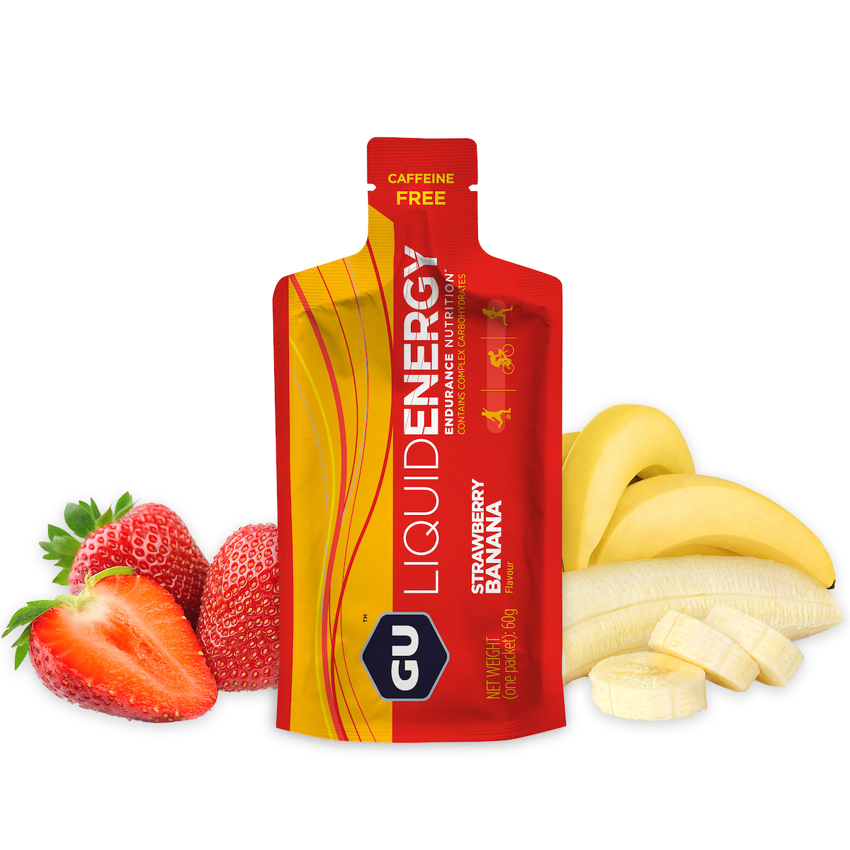 GU Liquid Energy Gel 12 x 60 Gramm MHD 29.09.2023 Strawberry Banana Erdbeere Banane