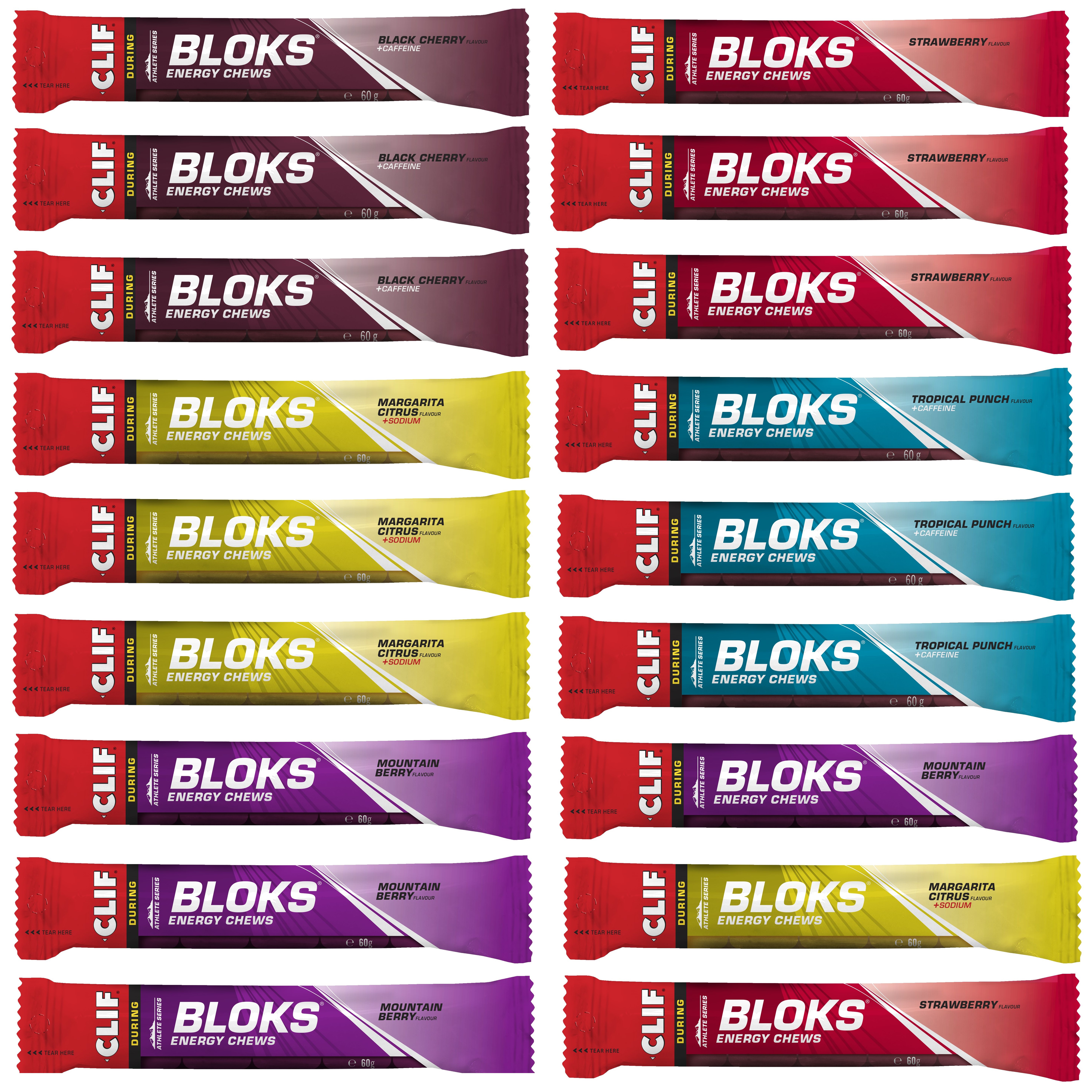 CLIF BAR Bloks Energy Chews Fruchtgummis 18-er Mixpaket