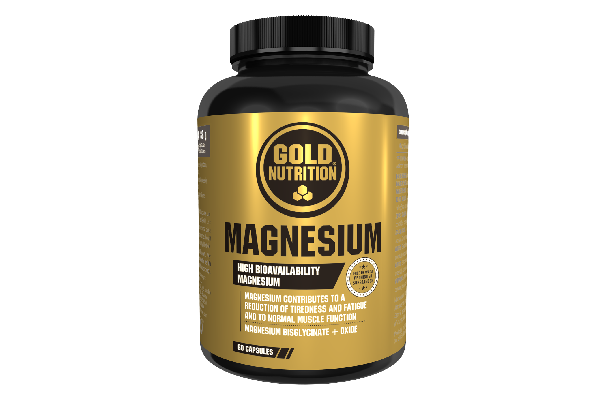 GoldNutrition Magnesium Kapseln 60 Stück MHD 01.02.2024