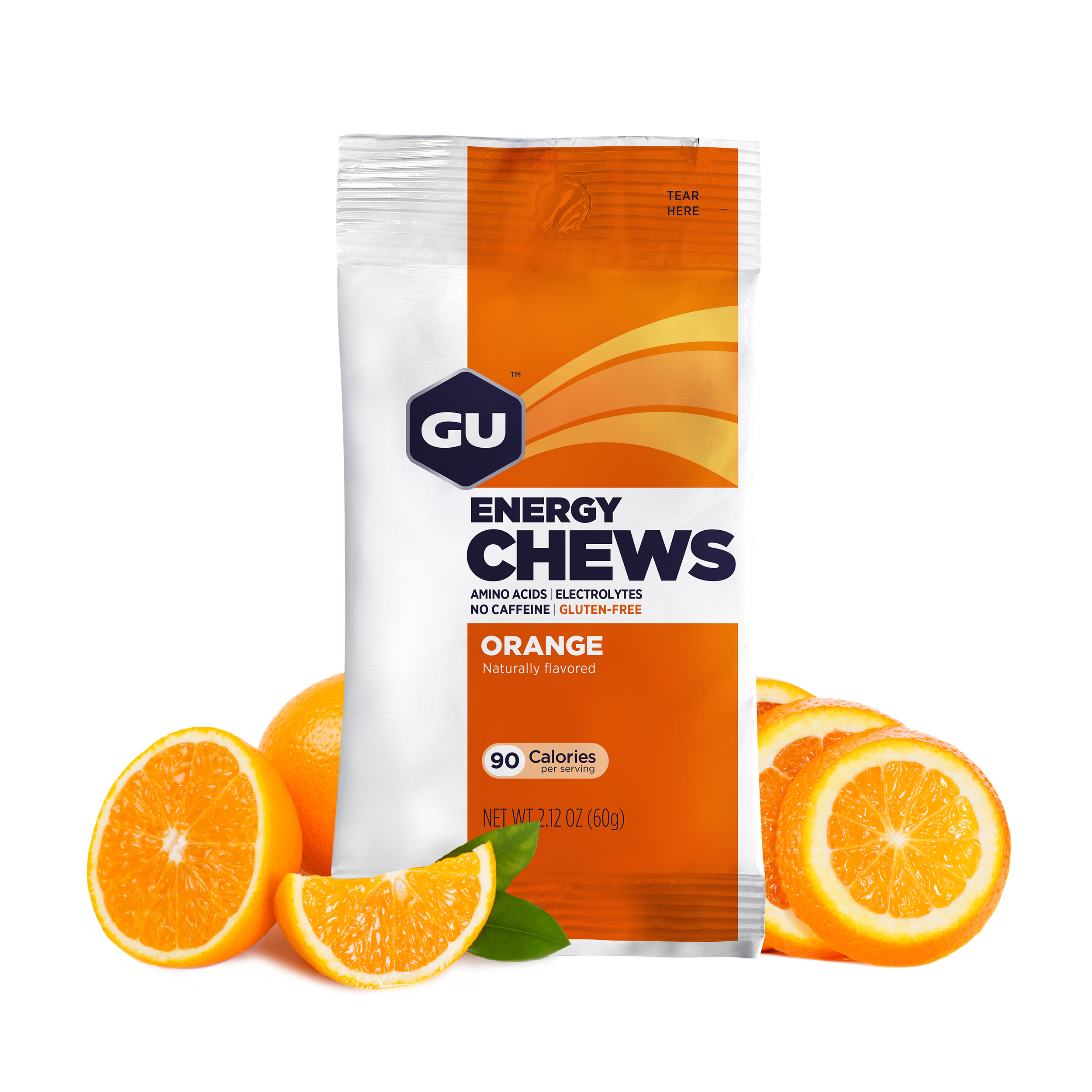 GU Energy Chews Fruchtgummis 60 Gramm MHD 01.12.2023 Orange